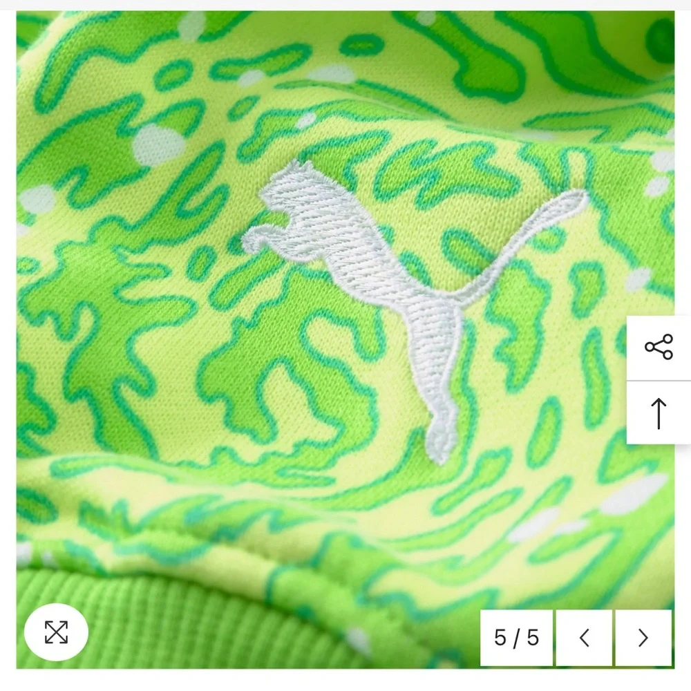 Men’s Puma Slime Onesie Green 535441-01 Size Large New - Picture 5 of 7